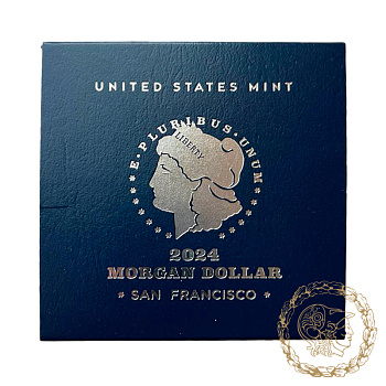 Срібна монета 1 долар 2024 рік, США. Morgan Dollar 2024