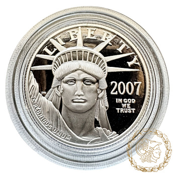 Монета платина 50 доларів 2007  рік, США. Американский Платиновый орел