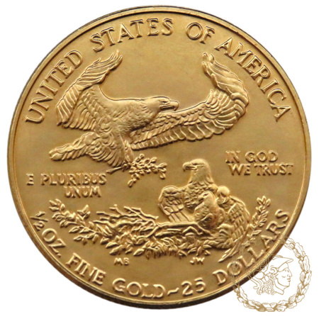 Золота монета 25 доларів 1986 рік, США. Американський Орел.