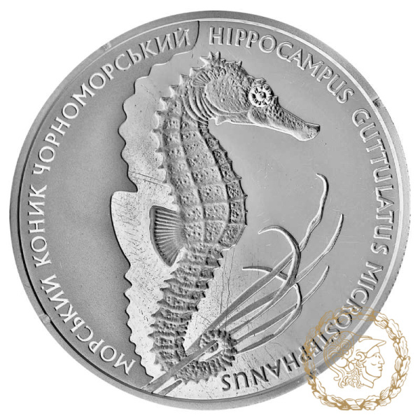 Срібна монета 10 гривень 2003 рік, Україна. Морський коник