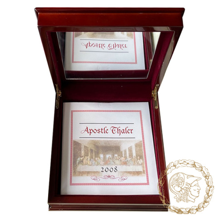 Срібна монета - пазл 100 доларів 2008 року, Ліберія. 12 апостолів