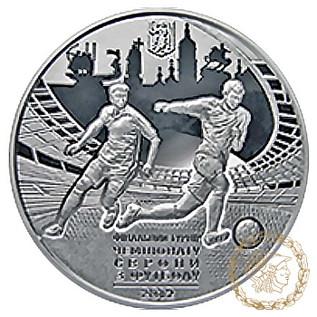 Срібна монета 10 гривень 2011 рік, Україна. Фінальний турнір чемпіонату Європи з футболу 2012. Місто Київ 