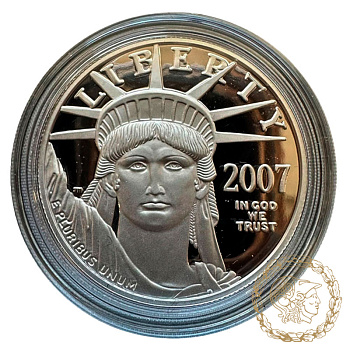 Монета платина 100 доларів 2007 рік, США. Американский Платиновый орел