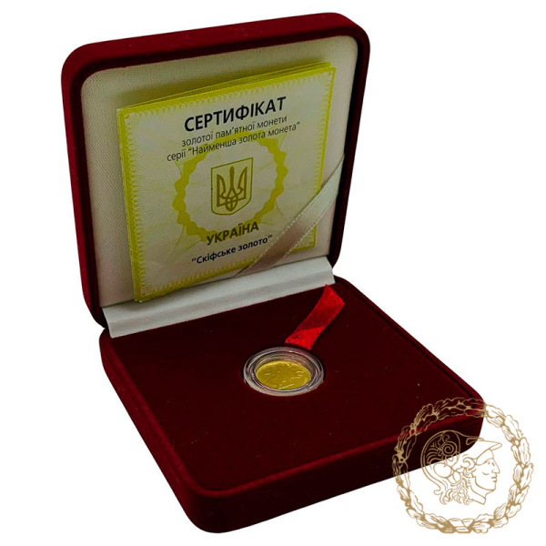 Золота монета 2 гривні 2005 рік, Україна. Скіфське золото (Вершник)
