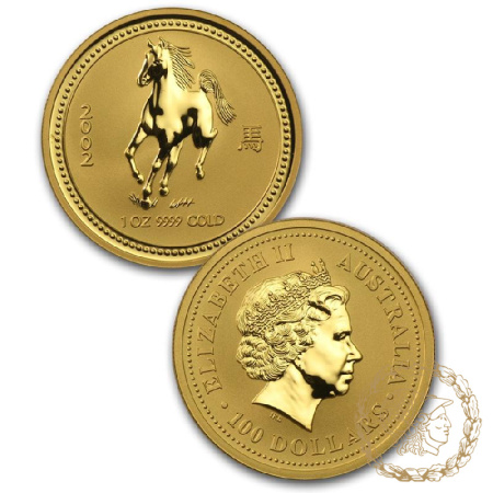 Набір з 12 золотих монет 1996-2007 роки, Австралія. Lunar (Серія I)